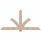 Ekena Millwork Redmond Smooth Timber Gable Bracket, Douglas Fir, 84"W x 42"H x 5 1/2"D x 5 1/2"F, 12/12 Pitch GBW084X42X0606RED00SDF - alternate 1